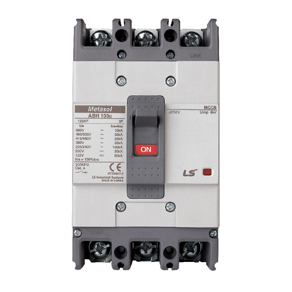 LS ELECTRIC Metasol Molded Case Circuit Breaker MCCB Standard ABH103c ...