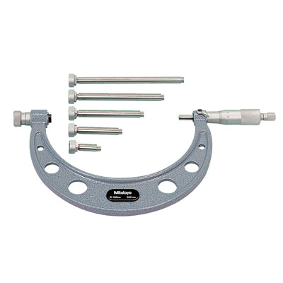 MITUTOYO Outside Micrometer, Interchangeable Anvil 104-148A