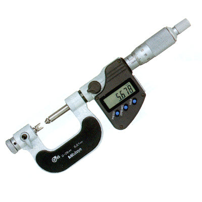 MITUTOYO Digital Micrometer, Screw Thread 326-253-30 50~75mmx0.001