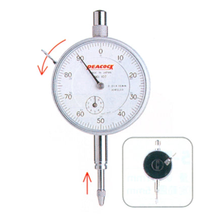 PEACOCK Dial Indicator with Lever (GB-7A) 107-BL