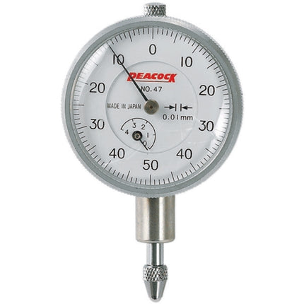 PEACOCK Dial Indicator, Compact 47 4MMX0.01(D36mm)