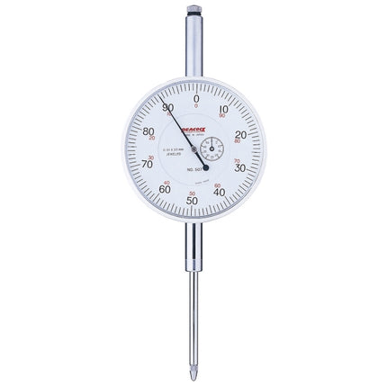 PEACOCK Dial Indicator, Large 507 50MMX0.01(D81.5MM)