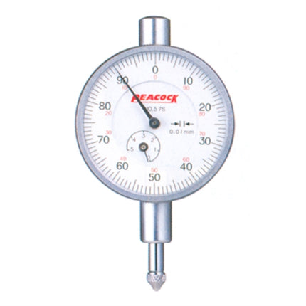 PEACOCK Dial Indicator, Compact 57-S 5MMX0.01(D39mm)