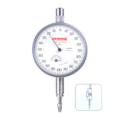 PEACOCK Dial Indicator (Flat Back) 5-F
