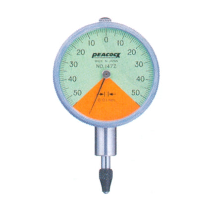 PEACOCK Dial Indicator, One-Revolution Type 147-Z 1.0MMX0.01