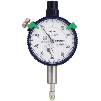 MITUTOYO Dial Indicator, Compact (Flat Cover) 1040AB