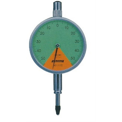 PEACOCK Dial Indicator, One-Revolution Type (Lug Back) 117ZL 1.0MMX0.01