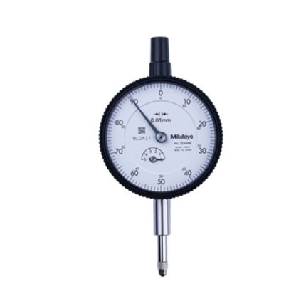 MITUTOYO Dial Indicator, Standard Type (Flat Back) 2044AB 5MMX0.01