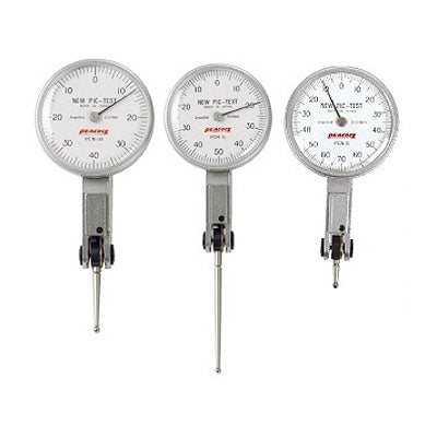 PEACOCK Dial Indicator, Non-Magnetic, Non-Conductive PCN-2BU 0.2MMX0.002/0-100-0