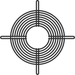SANYO DENKI DC Fan Outlet Finger Guard (109-1052)
