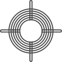 SANYO DENKI DC Fan Outlet Finger Guard (109-723)