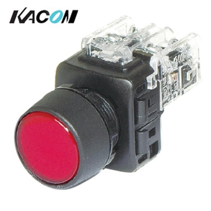 KG AUTO Push Button Switch, Non-Illuminated, Ø22mm, Red, Momentary, KGF-NM1R 1a1b