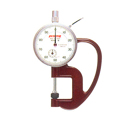 PEACOCK Dial Thickness Gauge, 10mm Anvil