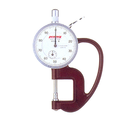 PEACOCK Dial Thickness Gauge G-1A 10MMX0.01/flat5MM