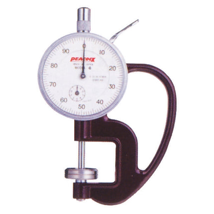 PEACOCK Dial Thickness Gauge (Anvil 20mm) G-20 10MMX0.01 (flat anvil20mm)