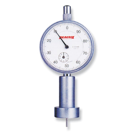 PEACOCK Dial Depth Gauge (Round Base) T-6A 10MMX0.01(rod2MM)/Round Base w/XT-6A