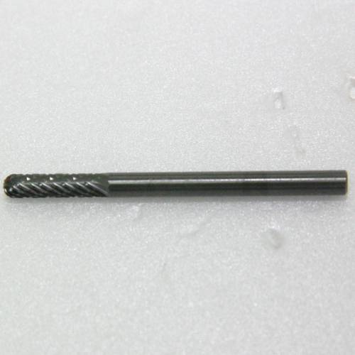 TNC SHARK Carbide Rotary Burr, Cylindrical, Ball Nose (SC), 3mm Shank, Double Cut, Ø3×14mm, L50–75mm