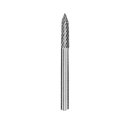 YG-1 Carbide Rotary Burr, Tree, Pointed End (SG), 3mm Shank, Double Cut, Ø3×12.7mm