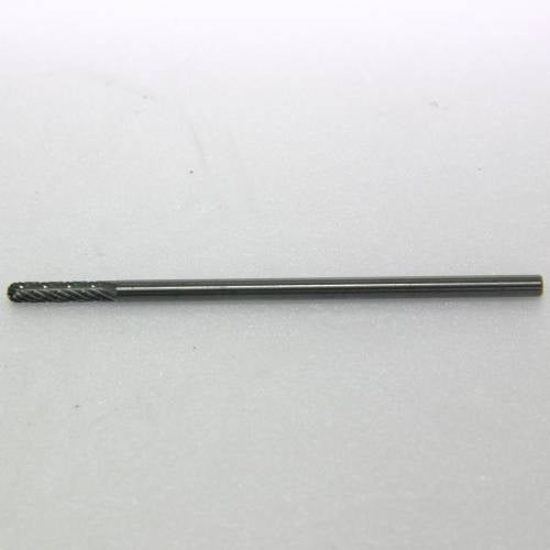 YG-1 Carbide Rotary Burr, Cylindrical, Ball Nose (SC), 3mm Shank, Ø3×14mm, L75mm