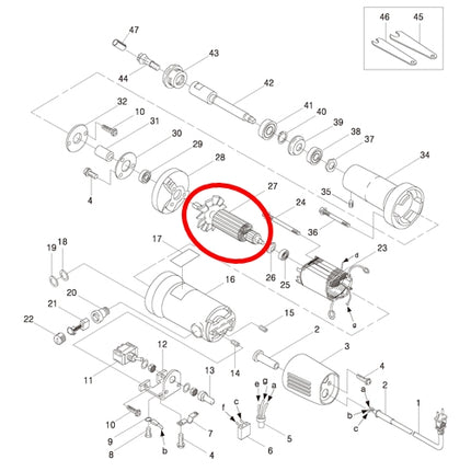 KEYANG Armature (Rotor) 3001330 for PG-6