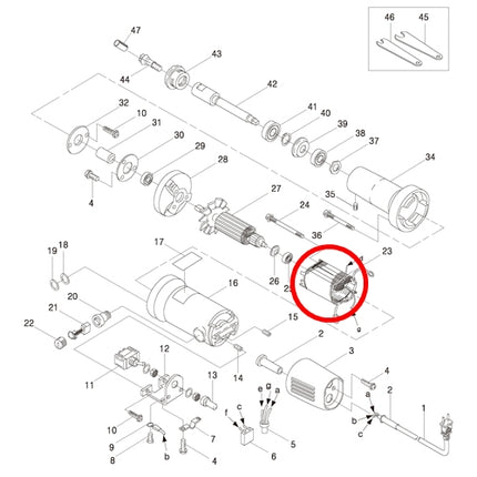 KEYANG Stator (Field Coil) 3011058 for PG-6