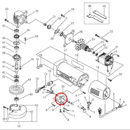 KEYANG Switch Holder 2058505 for DG-100B , PG6, MBC03
