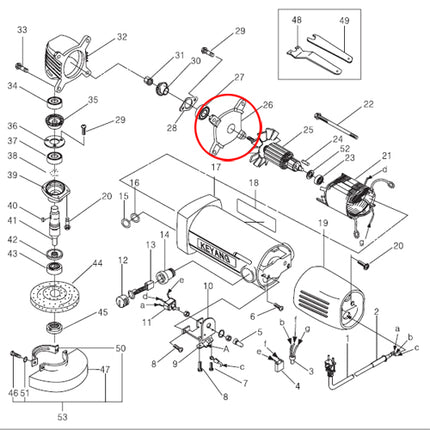 KEYANG Inner Cover 2044506 for DG-100B , MBC03