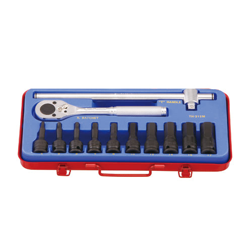 GENIUS TOOLS Hex Bit Socket Set TH-312M