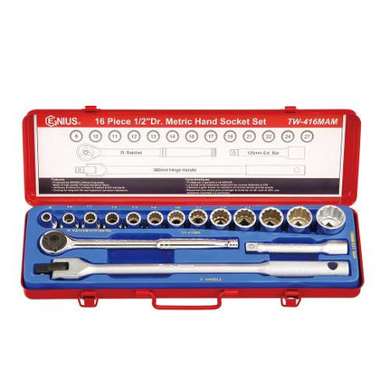 GENIUS TOOLS Hand Socket Set GS-416MA