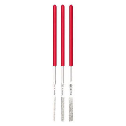 SAMICK Diamond File for Mold 3pc Set200#Red