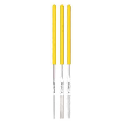 SAMICK Diamond File for Mold 3pc Set200#Red