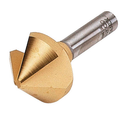 KOMAX 3-Flute Countersink 6mm–50mm, TiN Coated