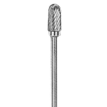 TNC SHARK Carbide Rotary Burr, Cylindrical, Ball Nose (SC), 3mm Shank, Double Cut, Ø2.5×11mm