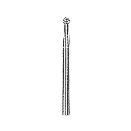 YG-1 Carbide Rotary Burr, Ball (SD), 3mm Shank, Double Cut, Ø3×2.8mm