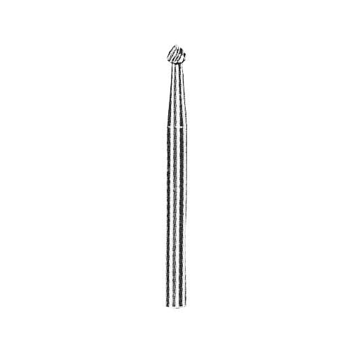 YG-1 Carbide Rotary Burr, Ball (SD), 3mm Shank, Double Cut, Ø3×2.8mm
