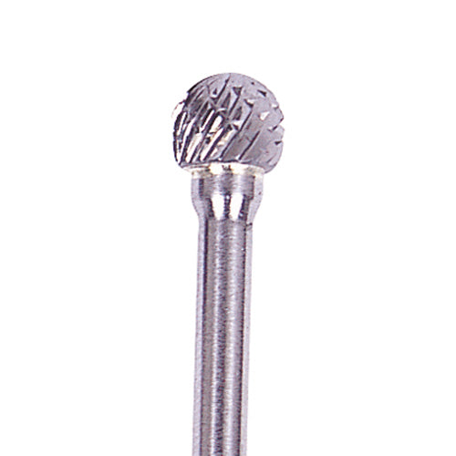 YG-1 Carbide Rotary Burr, Ball (SD), 3mm Shank, Double Cut, Ø6.3×5mm