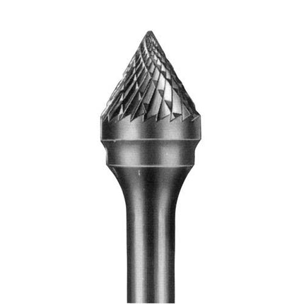 TNC SHARK Carbide Rotary Burr, Cone 60° (SJ), 6mm Shank, Single Cut