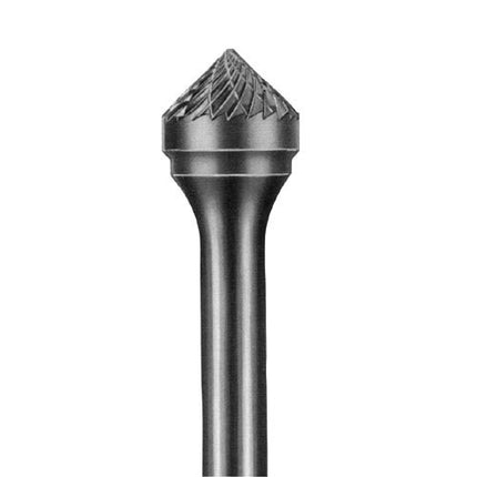 YG-1 Carbide Rotary Burr, Cone 90° (SK), 6mm Shank, Double Cut