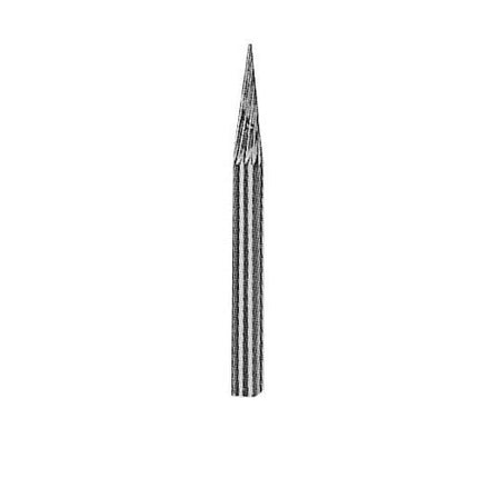 YG-1 Carbide Rotary Burr, Taper, Pointed End (SM), 3mm Shank, Double Cut, Ø3×11mm