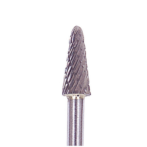 YG-1 Carbide Rotary Burr, Taper, Radius End (SL), 3mm Shank, Double Cut, Ø5×12.7mm