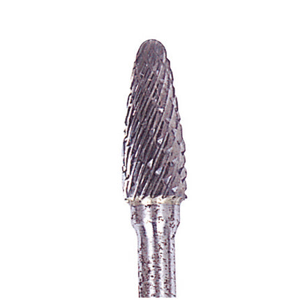 YG-1 Carbide Rotary Burr, Tree, Radius End (SF), 3mm Shank, Double Cut, Ø5×12.7mm