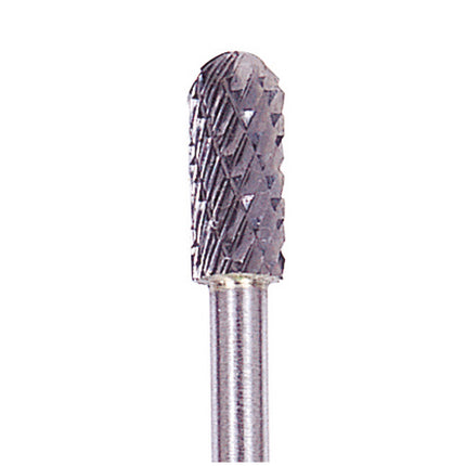 YG-1 Carbide Rotary Burr, Cylindrical, Ball Nose (SC), 3mm Shank, Double Cut, Ø5×12.7mm
