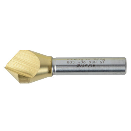 MAGAFOR Single-Flute Countersink 10mm–40mm, TiN Coated