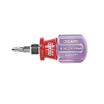 TOOLMATE Stubby Dual-Purpose Screwdriver Transparent