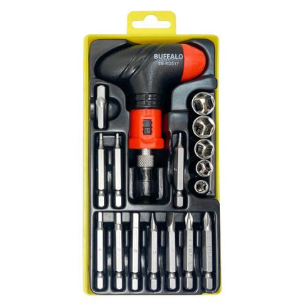 SESHIN BUFFALO Ratchet Screwdriver Set SB-RDS17