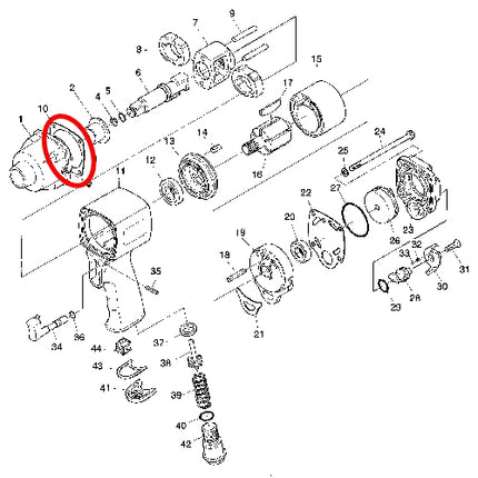 SP VESSEL Hammer Case Gasket for SP-7140