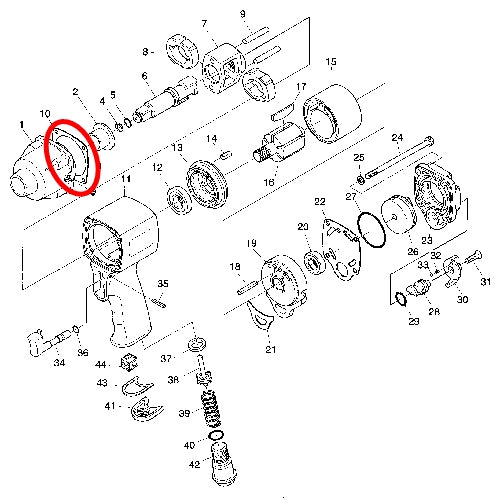 SP VESSEL Hammer Case Gasket for SP-7140