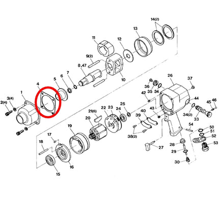 SP VESSEL Hammer Case Gasket for SP-1158