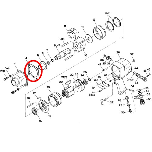 SP VESSEL Hammer Case Gasket for SP-1158