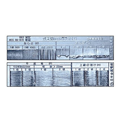 NIHON KINJOKU Roughness Test Piece, Gas Welding Finish BS-12